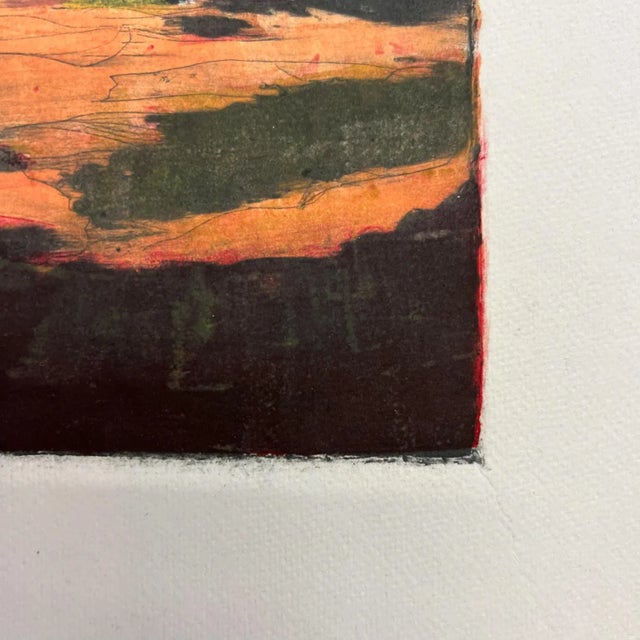 June 1998 Art by Gina Kail Monoprint Scenic Abstract Landscape 6 For Sale - Image 4 of 9