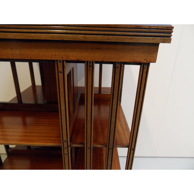 Antique Mahogany Revolving Bookcase For Sale - Image 6 of 12