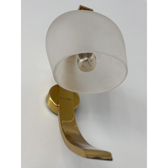 Glass and Brass Wall Lamps by Pietro Chiesa for Fontana Arte, Italy, 1940s, Set of 2 For Sale - Image 13 of 18