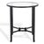 Black Tauri Metal Round Accent Table in Black with Glass Top For Sale - Image 8 of 8