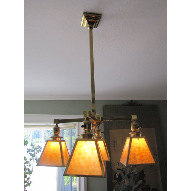 Mission Style Chandelier | Chairish