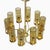Metal Fully Restored Brass Model T10 Chandeliers by Hans-Agne Jakobsson for Hans-Agne Jakobsson AB Markaryd, 1970s, Set of 2 For Sale - Image 7 of 7