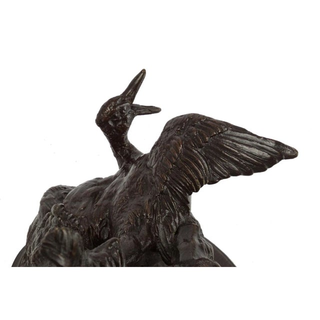 Pierre Jules Mene French Bronze Sculpture of "Spanish Griffon Dog Seizing a Duck" For Sale - Image 9 of 12