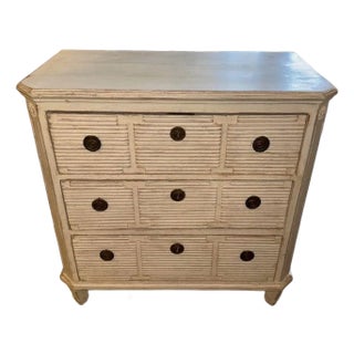 Vintage Swedish Painted Chest For Sale