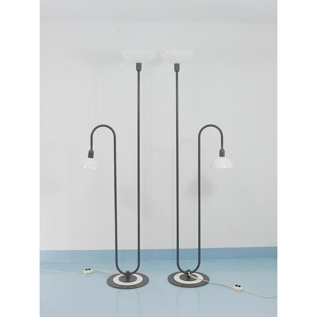 Postmodern Uplighter Floor Lamps, Italy, 1980s, Set of 2 For Sale - Image 9 of 18