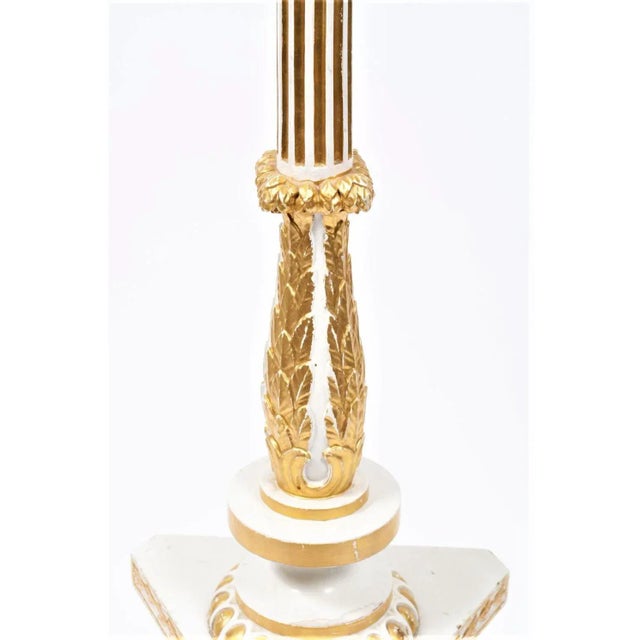 Early 20th Century Early 20th Century Hollywood Regency Accent - a Neoclassical Style Torchiere Pedestal From Europe For Sale - Image 5 of 7