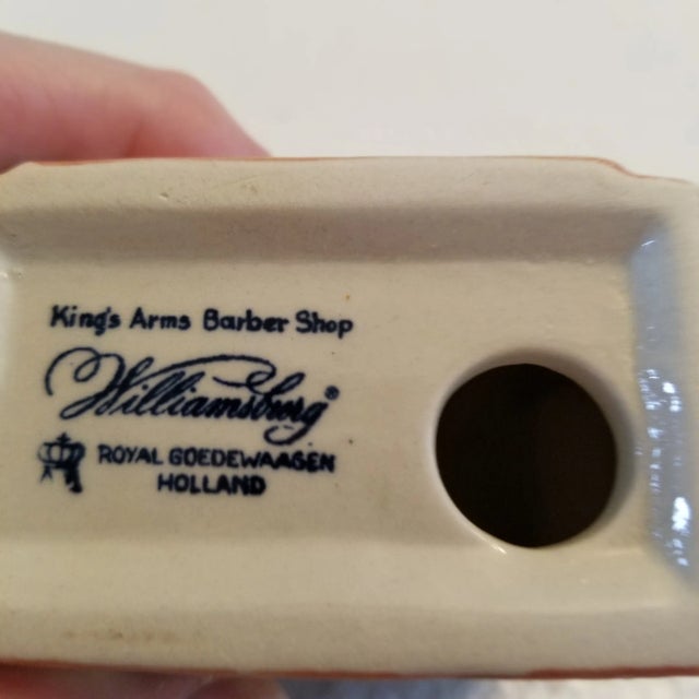Vintage collectible Royal Kings Arms Barbershop from the Williamsburg Collection. Made by Royal Goedewaagen. Made in...