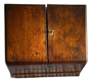 Antique English Letter Box With Lock and Key