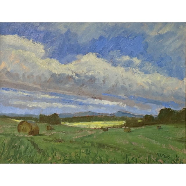 Original oil painting of pastoral landscape, signed Vargas and framed. By Virginia artist, Mary Peterson Vargas. Please...