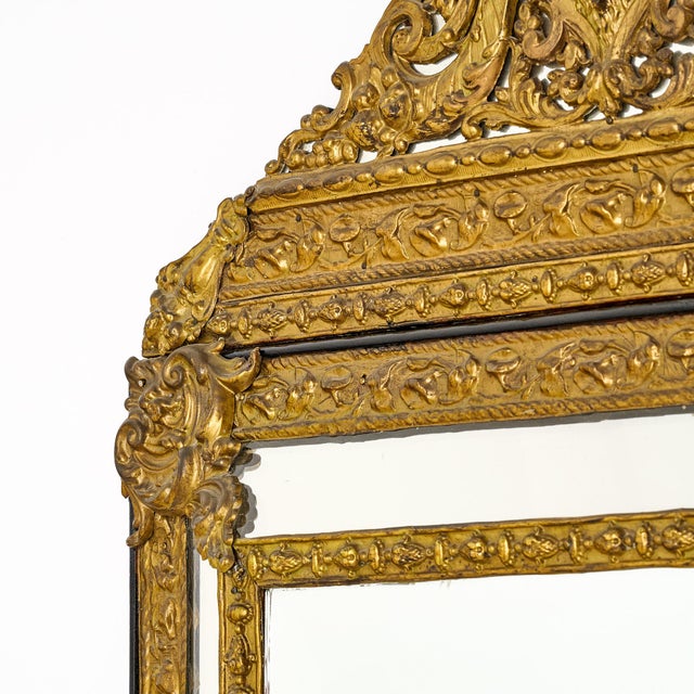 Bronze Napoleon III Antique French Mirror For Sale - Image 8 of 9