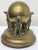 Antique 19th Century Solid Brass Inkwell With 3 Irish Setter Dog Hounds Supporting Globe For Sale - Image 11 of 11