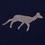 Schumacher SAMPLE - Schumacher Caribou Embroidery Fabric In Navy For Sale - Image 4 of 4