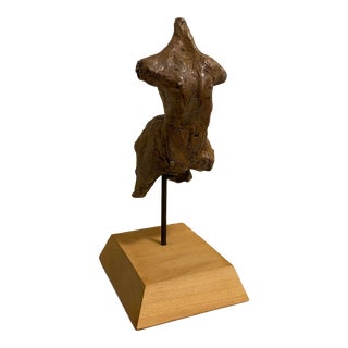 1990s Figurative Studio Pottery Sculpture of Torso by Robert Spring For Sale