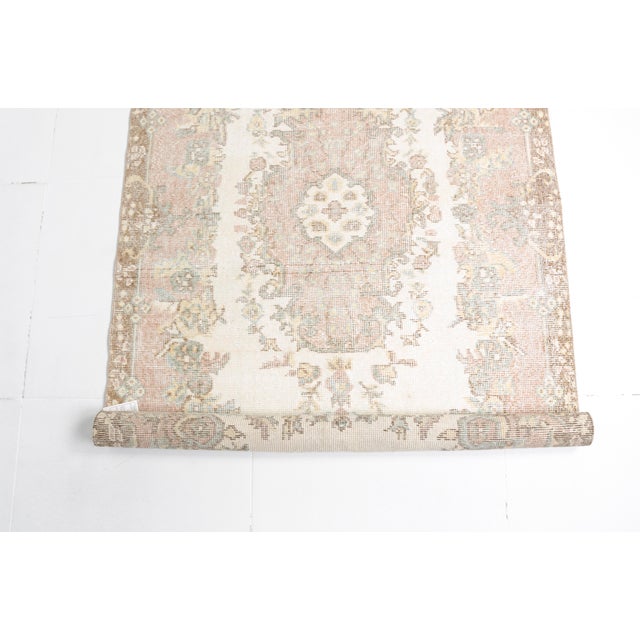 Mid 20th Century Beige Handknotted Floor Rug For Sale - Image 10 of 10