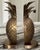 Vintage Brass Pineapple Book Ends - A Pair For Sale - Image 9 of 10