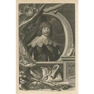 Antique Portrait of William Cavendish, 1st Duke of Newcastle Upon Tyne For Sale