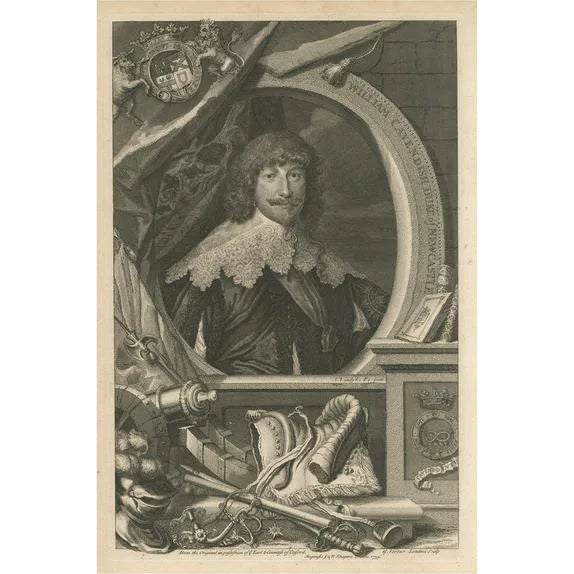 Antique Portrait of William Cavendish, 1st Duke of Newcastle Upon Tyne For Sale