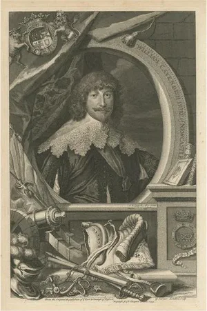 Antique Portrait of William Cavendish, 1st Duke of Newcastle Upon Tyne