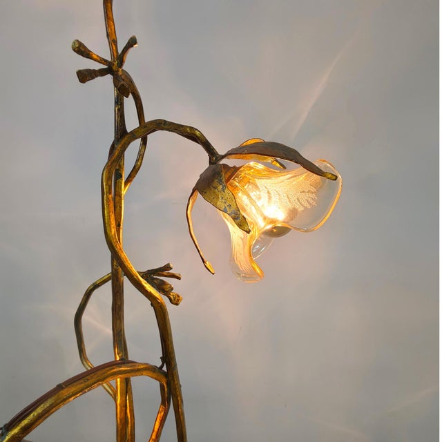 Mid-Century Modern Murano Glass Floral Floor Light from Poliarte, Italy, 1960s For Sale - Image 3 of 9