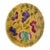 De Sarreguemines Antique French Barbotine Majolica Fruit Decorative Plate For Sale - Image 4 of 16
