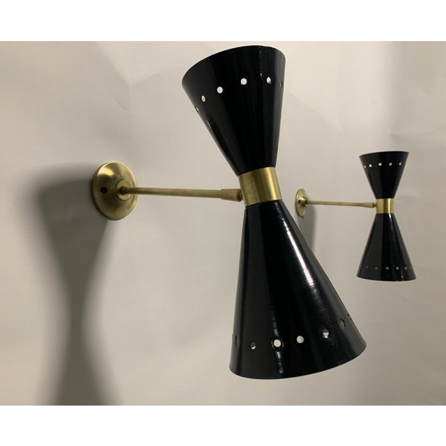 Metal Diablo Wall Light from Stilnovo, 1950s For Sale - Image 7 of 8