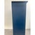 Modern Farmhouse Blue Solid Pin With Silver-Tone Mesh Doors Server or Cabinet For Sale - Image 11 of 13