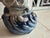 19th Century Antique Chinese Porcelain Immortal Statue, Blue & White China Crab Figural For Sale - Image 5 of 12