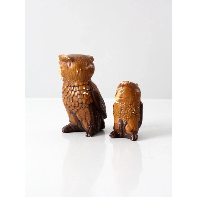 Mid-Century Modern Vintage Owls Pair For Sale - Image 3 of 11