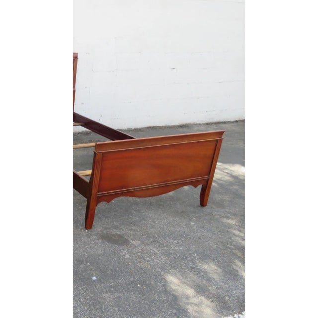 Brown Dixie Mahogany Twin Size Bed 5813 For Sale - Image 8 of 10