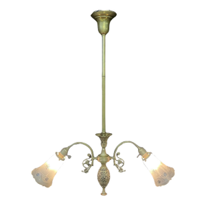 Late 19th Century Victorian Ornate Two Arm Chandelier