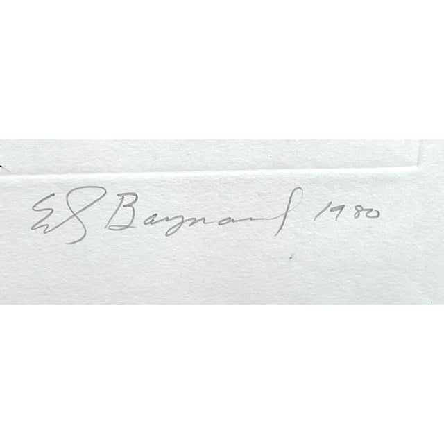 American Ed Baynard, Zen Minimalist Flowers Etching American Modernist Ed Baynard Pop Art Print For Sale - Image 3 of 6