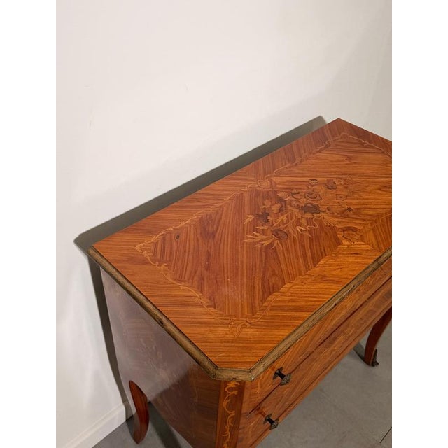 French Marquetry Chest of Drawers For Sale - Image 5 of 7