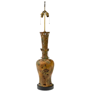 Bronze Table Lamp in the Style of James Mont
