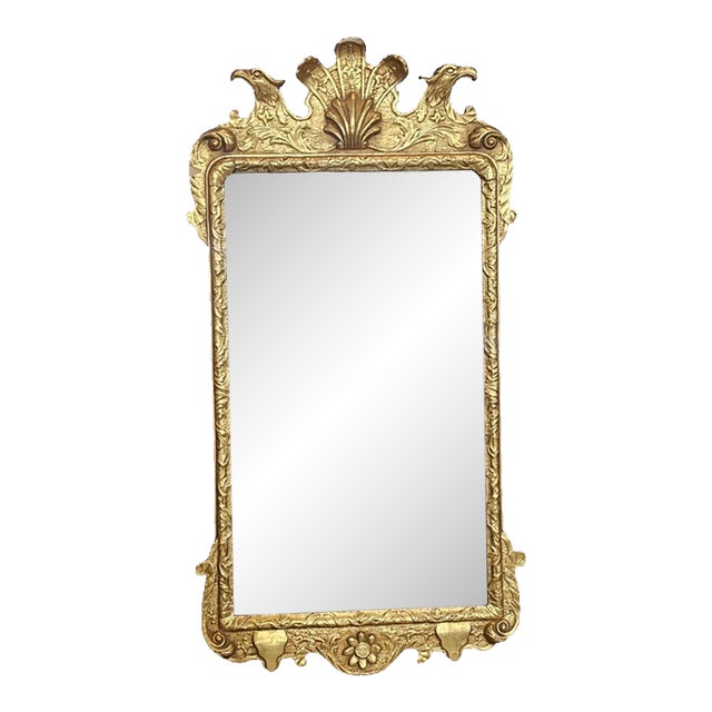 Late 20th Century Friedman Brothers Double Eagle Colonial Williamsburg Gold Gilt Mirror Cw Lg 6 For Sale