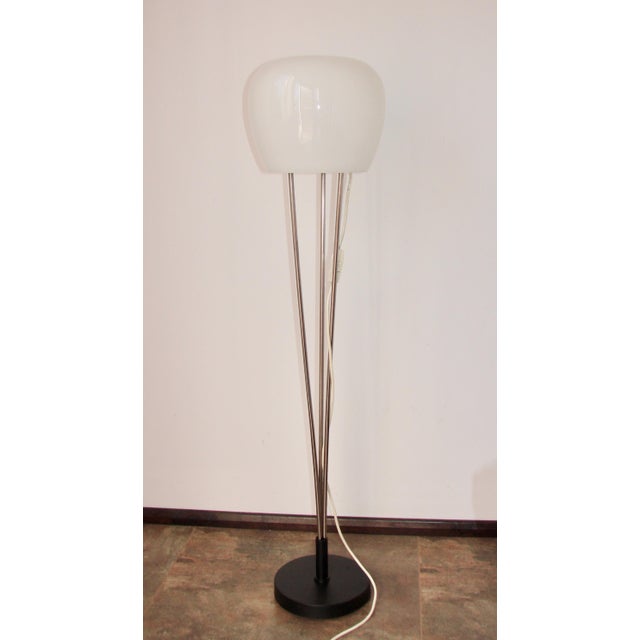 Floor Lamp in Metal and Glass from A. Gałęcki, Poland, 1970s For Sale - Image 4 of 7