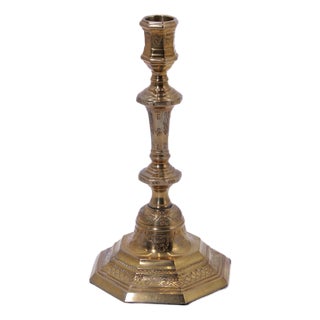 1980s Mottahedeh Historic Natchez Brass Candlestick For Sale