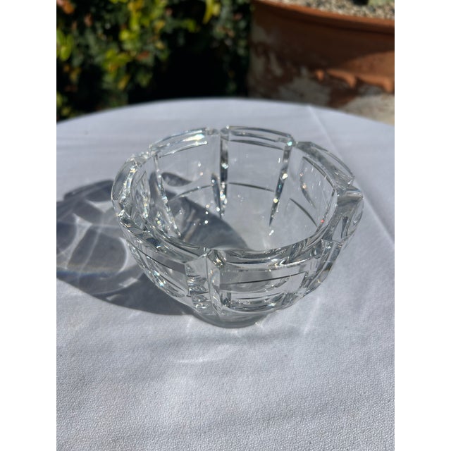 Vintage Ovefors Crystal Pedestal Bowl For Sale - Image 4 of 14