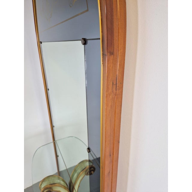 Vintage Floor Mirror with Console Table from Cristal Art, Italy, 1960s For Sale - Image 17 of 18