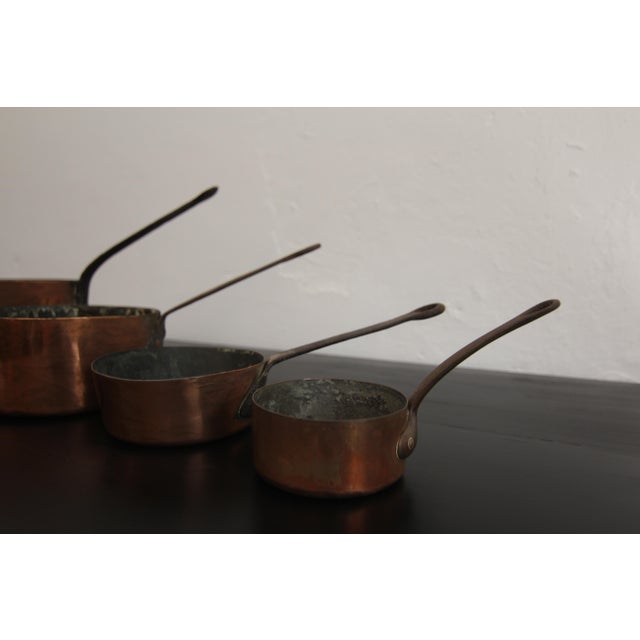 Early 20th Century French Copper Pots, Set of 4, 1890s, Set of 4 For Sale - Image 9 of 18