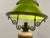 Vintage Brass Pendant Light with Green Canfino and Ceramic, 1969 For Sale - Image 11 of 12