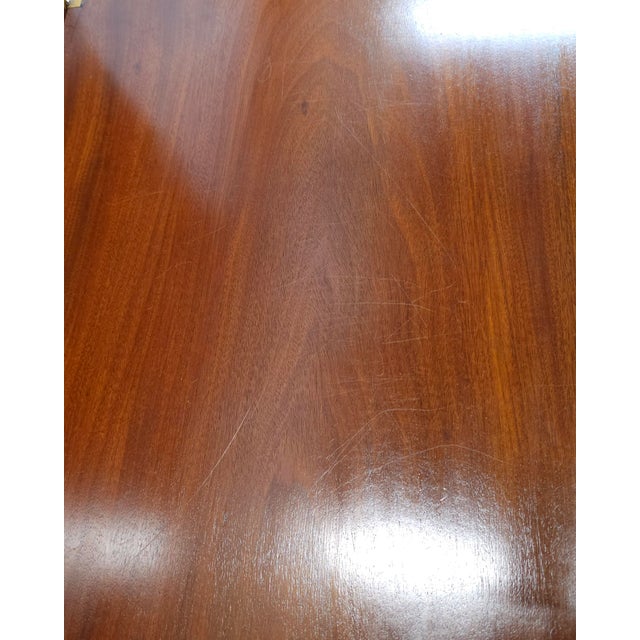 Federal Mahogany Inlaid Fold Top Card Table Console Table For Sale - Image 12 of 12