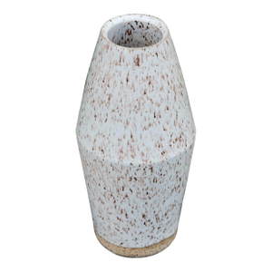 Speckled Stoneware Inverse Hourglass Vase