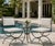 Pair of Vintage Turkish Curule-Leg Powder Coated Cast Iron Patio Chairs For Sale - Image 11 of 12