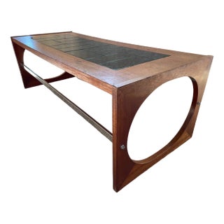Scandinavian Tiled Coffee Table, 1970s For Sale