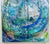 Abstract Artist Mark Adler Four-Panel Circular Abstract Acrylic Painting on Canvas Framed For Sale - Image 3 of 10