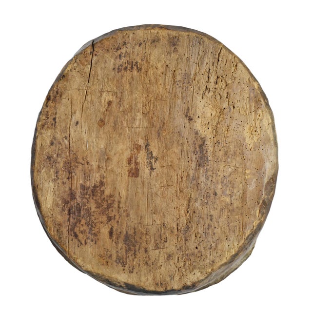 Antique Baga Rustic Wood Bowl For Sale - Image 4 of 4