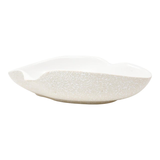 Mid-Century Modern Speckled Ceramic Ikebana Bowl / Planter For Sale