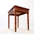 Brown French Faux Bamboo Desk in Pine For Sale - Image 8 of 13