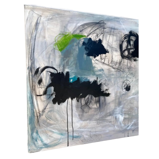 This original artwork on canvas by Allison Hobbs has a great sense of movement. The mixed media artwork has many...