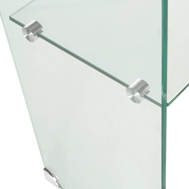 2020s Glass Console Table in Clear For Sale - Image 5 of 6